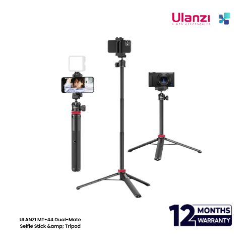 Ulanzi official (68) ULANZI MT-44 Dual-Mate Selfie Stick & Tripod - Image 1