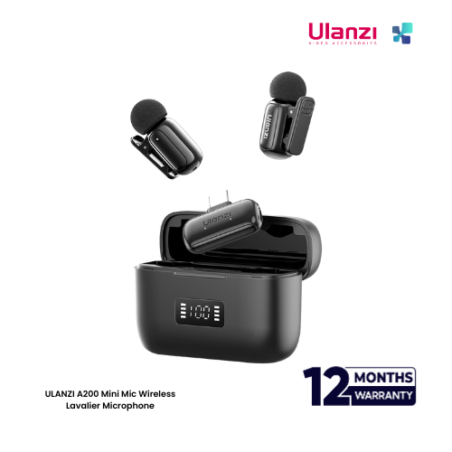 Ulanzi official (71) ULANZI A200 Mini Mic Wireless Lavalier Microphone - Image 1